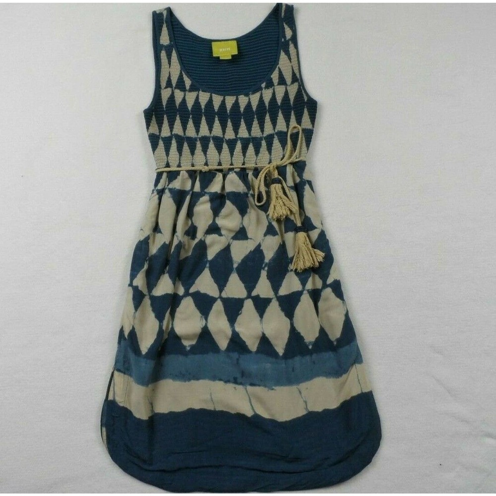 Anthropologie Maeve Castalia Dress Blue Tie Dye 6P